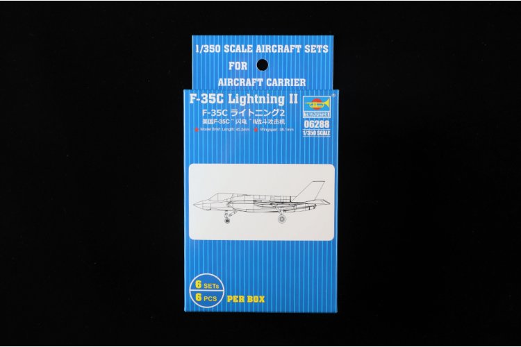 1:350 Trumpeter 06288 Lockheed Martin F-35C Lightning II &ndash; 6 Pieces &ndash; American Jet Fighter - Tru06288 3 - TRU06288