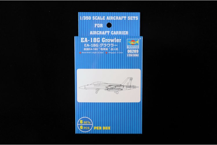 1:350 Trumpeter 06289 Boeing EA-18G Growler &ndash; 6 Pieces &ndash; American Jet Fighter - Tru06289 3 - TRU06289
