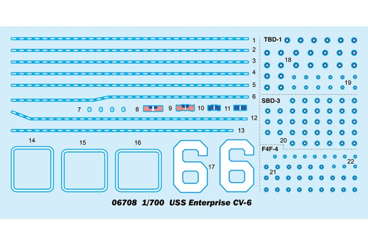 1:700 Trumpeter 06708 USS Enterprise CV-6 Ship - Tru06708 3 1 - TRU06708