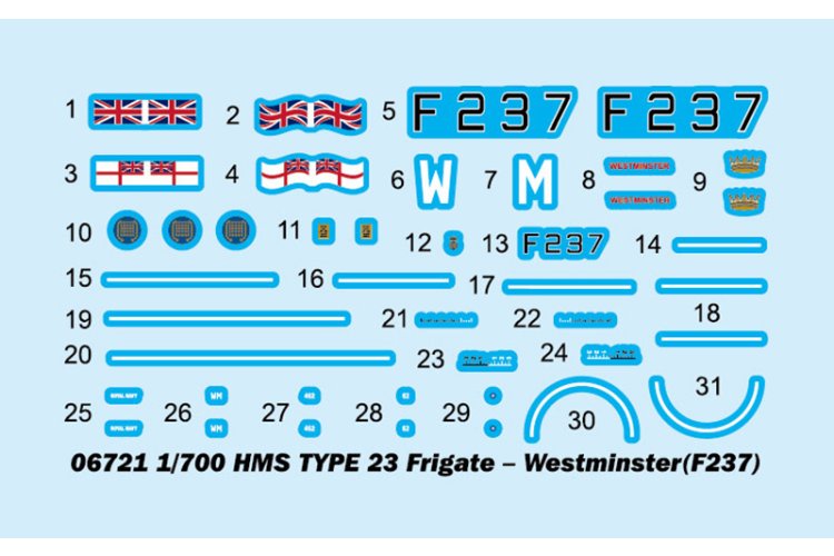 1:700 Trumpeter 06721 HMS TYPE 23 Frigate - Tru06721 3 1 - TRU06721