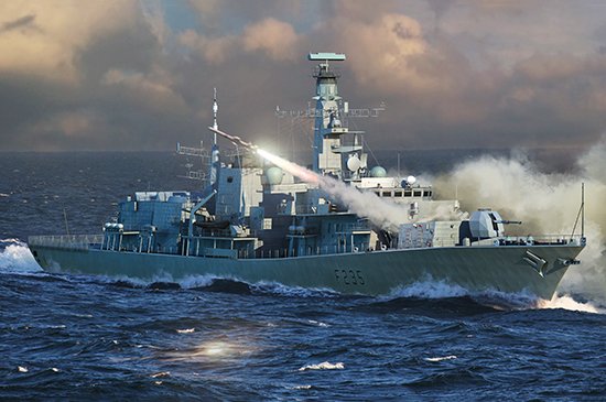 1:700 Trumpeter 06722 HMS Monmouth F235 - Type 23-klasse - Brits Fregat - Tru06722 1 - TRU06722