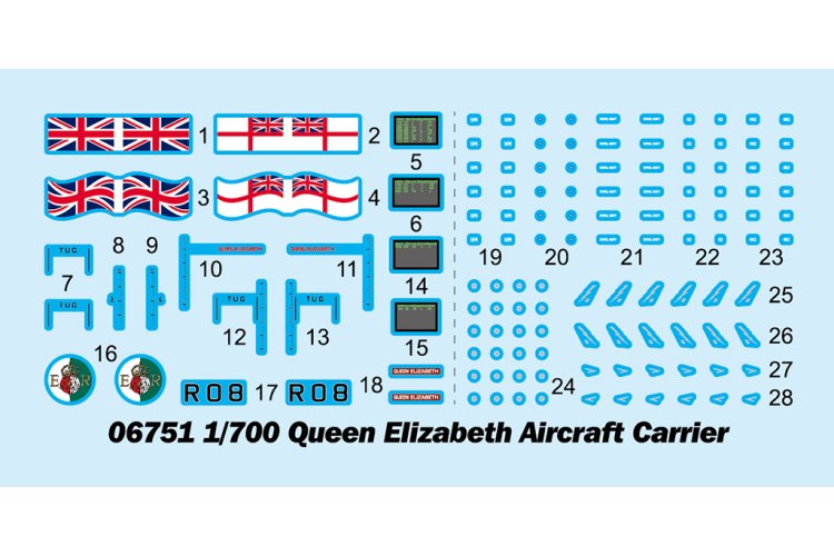 1:700 Trumpeter 06751 HMS Queen Elizabeth - Queen Elizabeth-klasse - Brits Vliegdekschip - Tru06751 3 - TRU06751