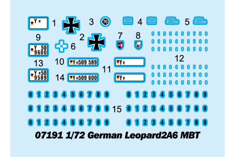 1:72 Trumpeter 07191 German Leopard2A6 MBT Tank - Tru07191 2 - TRU07191