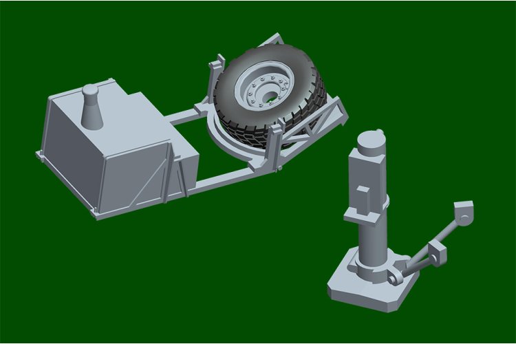 1:72 Trumpeter 07196 Slt-56 Tractor FAUN Truck with 56t Semi Trailer - Tru07196 6 - TRU07196