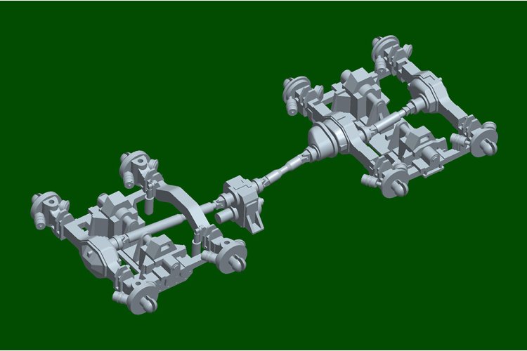 1:72 Trumpeter 07196 Slt-56 Tractor FAUN Truck with 56t Semi Trailer - Tru07196 7 - TRU07196