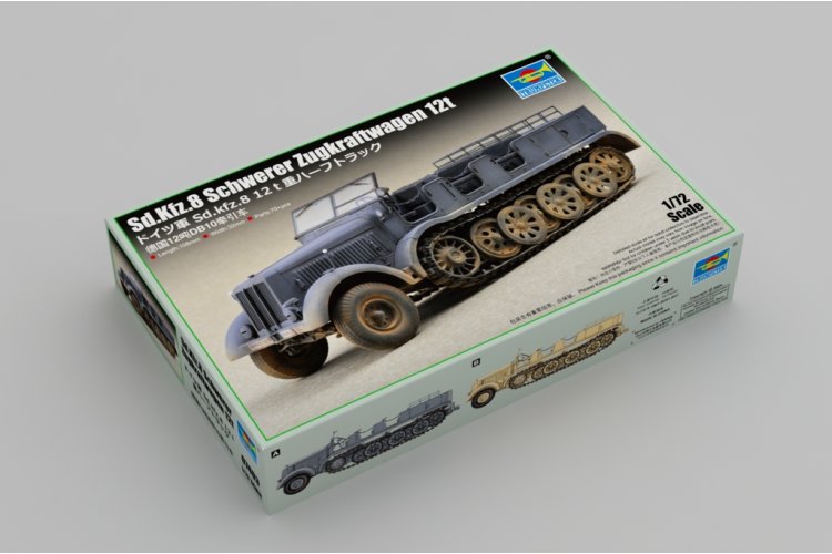 1:72 Trumpeter 07403 German Sd.Kfz. 8 Heavy Half-track 12t - Tru07403 1 - TRU07403
