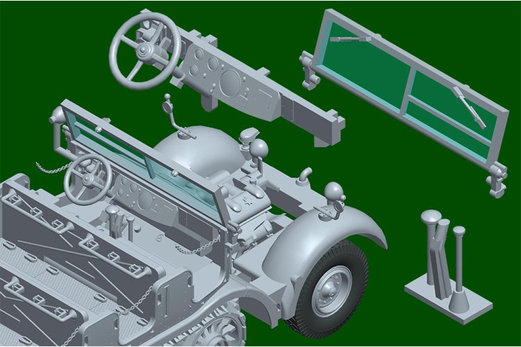 1:72 Trumpeter 07403 German Sd.Kfz. 8 Heavy Half-track 12t - Tru07403 13 - TRU07403