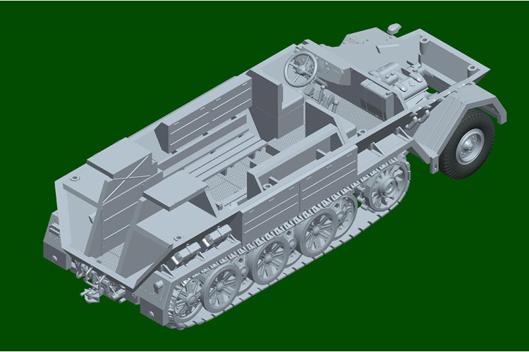 1:72 Trumpeter 07404 Sd.Kfz.8 Armored 12t Half-Track - Military Vehicle - Tru07404 12 - TRU07404