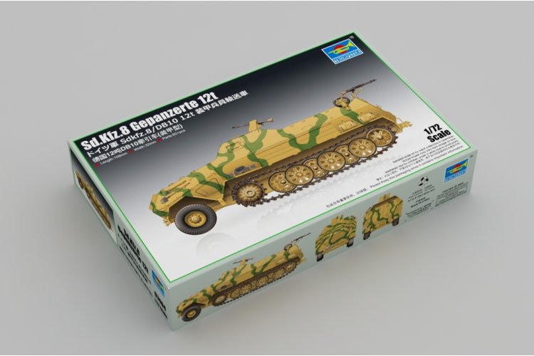 1:72 Trumpeter 07404 Sd.Kfz.8 Armored 12t Half-Track - Military Vehicle - Tru07404 2 - TRU07404