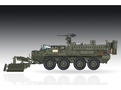 1:72 Trumpeter 07427 M1132 Stryker Engineer Squad Vehicle met SMP/AMP Mijnenploeg - Amerikaans Gepantserd Voertuig - Tru07427 1 - TRU07427