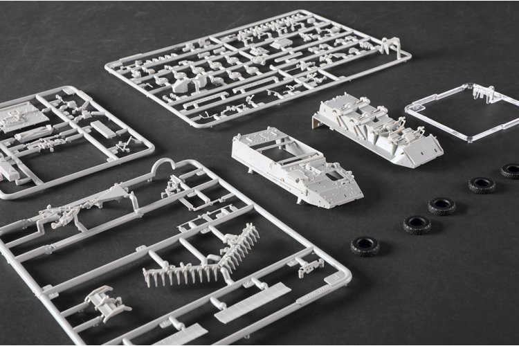 1:72 Trumpeter 07427 M1132 Stryker Engineer Squad Vehicle met SMP/AMP Mijnenploeg - Amerikaans Gepantserd Voertuig - Tru07427 14 - TRU07427