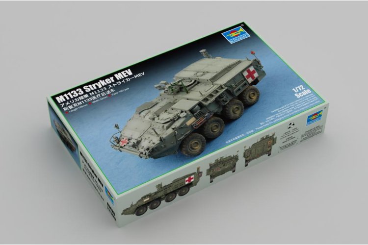 1:72 Trumpeter 07428 General Dynamics M1133 Stryker Medical Evacuation Vehicle Early &ndash; American Armoured Vehicle - Tru07428 2 - TRU07428