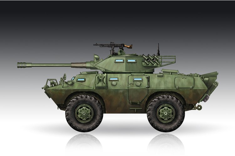 1:72 Trumpeter 07443 LAV-150 Commando AFV met Cockerill 90mm Kanon - Amerikaans Militair Pantservoertuig - Tru07443 2 - TRU07443