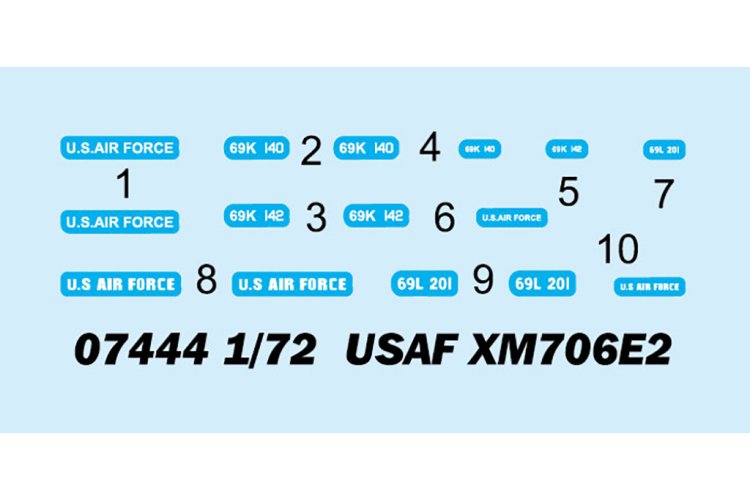 1:72 Trumpeter 07444 M706 USAF XM706E2 Armored Car - Tru07444 3 - TRU07444