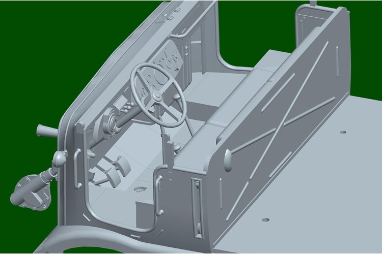 1:35 Trumpeter 09576 Heavy Half-Track 18t Sd.Kfz.9/1 with 6 Ton Bilstein Crane - Tru09576 13 - TRU09576