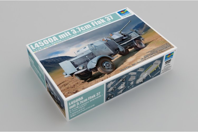 1:35 Trumpeter 09593 L4500A Truck mit 3.7cm Flak 37 - Tru09593 2 1 - TRU09593