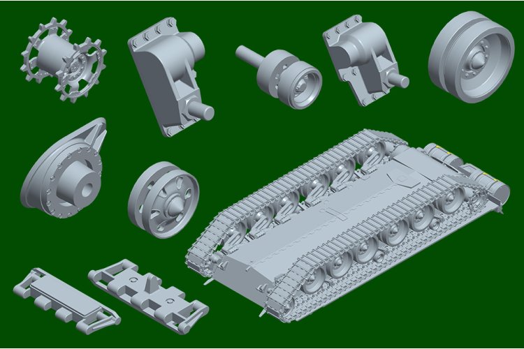1:35 Trumpeter 09611 MBT Challenger-1 mk.3 - Britse Tank - Tru09611 16 - TRU09611