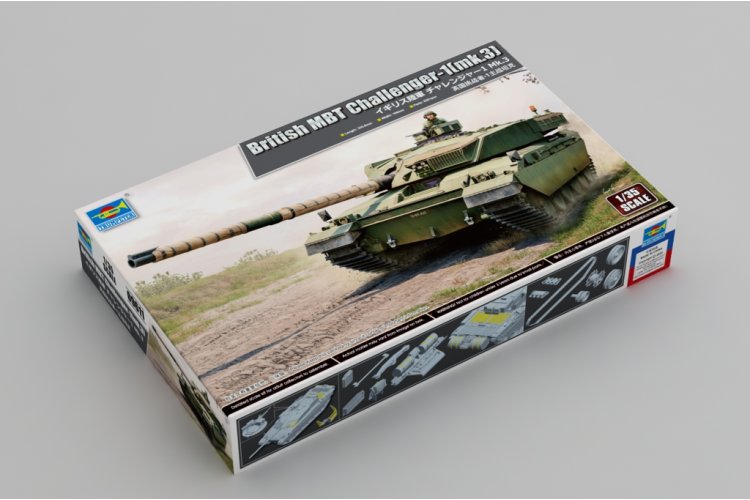 1:35 Trumpeter 09611 MBT Challenger-1 mk.3 - Britse Tank - Tru09611 2 - TRU09611