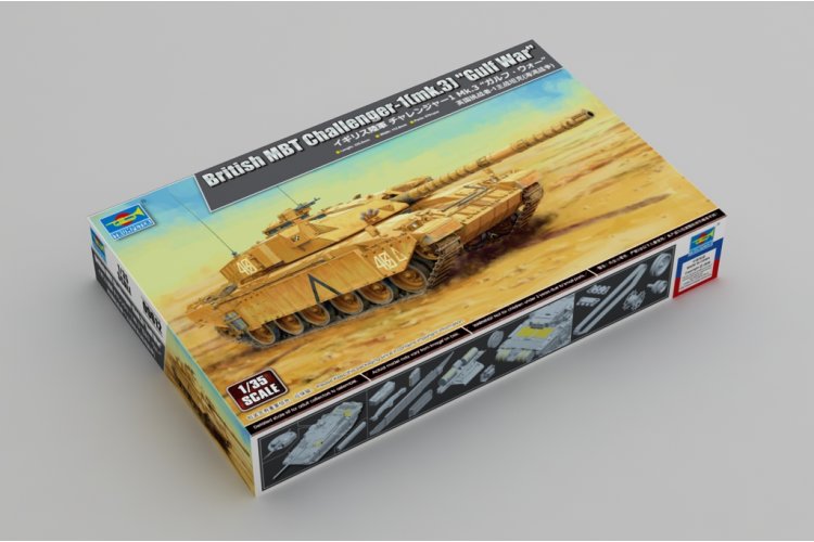 1:35 Trumpeter 09612 Challenger 1 Mk.3 Gulf War - British Main Battle Tank - Tru09612 2 - TRU09612
