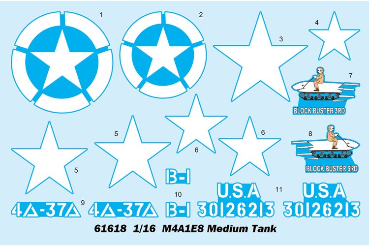 1:16 I Love Kit 61618 M4 Sherman - M4A1E8 Medium Tank - Truilo61618 3 - TRUILO61618