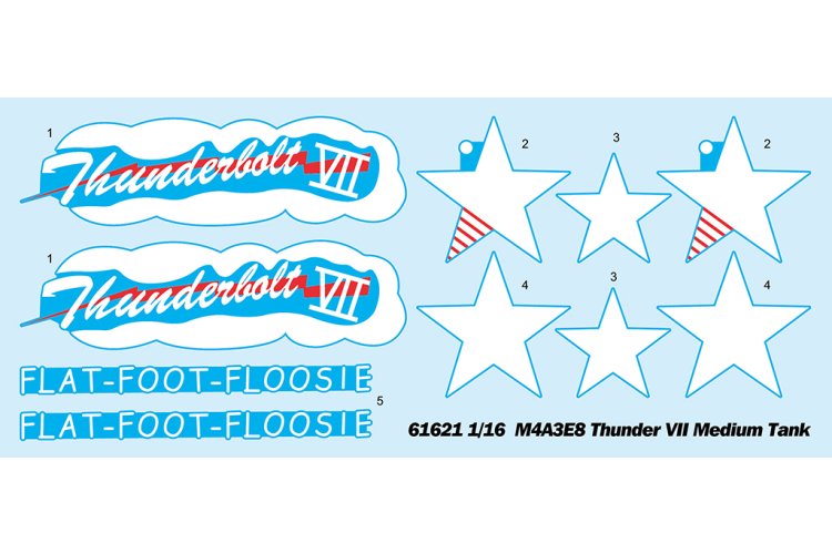 1:16 I Love Kit 61621 M4A3E8 Thunder VII WWII &ndash; Amerikaanse Middelzware Tank - Truilo61621 3 - TRUILO61621