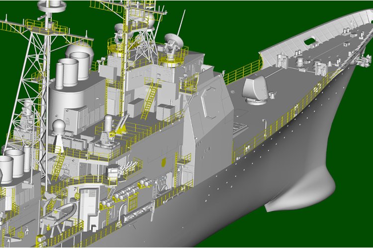 1:200 I Love Kit 62012 USS Mobile Bay CG-53 - Ticonderoga-class - American Guided Missile Cruiser - Truilo62012 7 - TRUILO62012