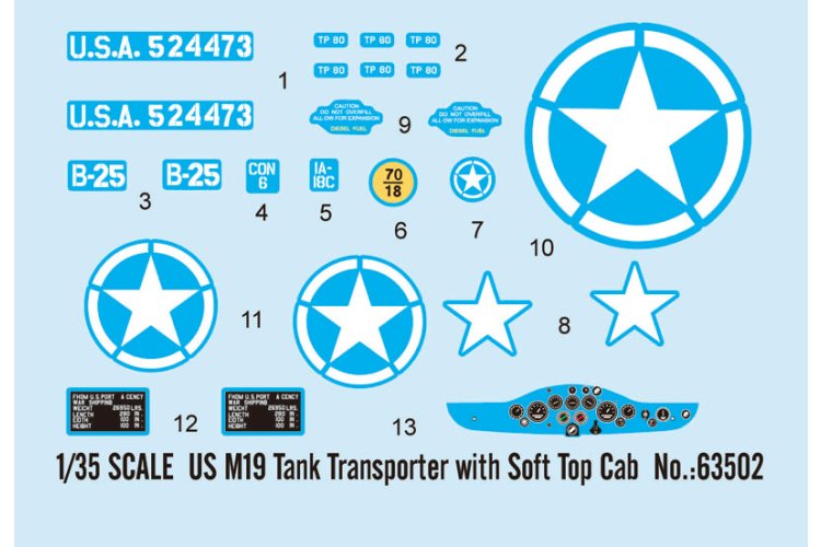 1:35 I Love Kit 63502 US M19 Tank Transporter With Soft Top Cab - Truilo63502 3 - TRUILO63502