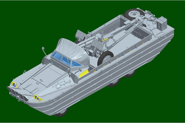 1:35 I Love Kit 63540 GMC DUKW-353 with 105mm Howitzer - Military Vehicle - Truilo63540 8 - TRUILO63540