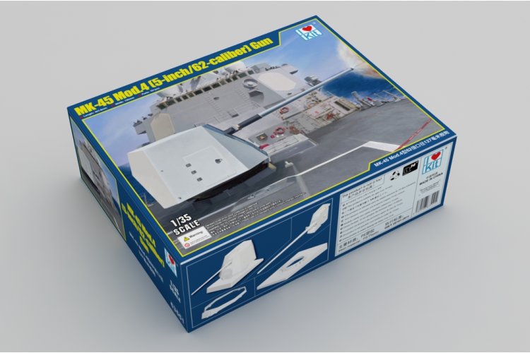 1:35 I Love Kit 63551 MK-45 Mod.4 Gun - 5-inch/62-caliber - Cannon - Truilo63551 2 - TRUILO63551