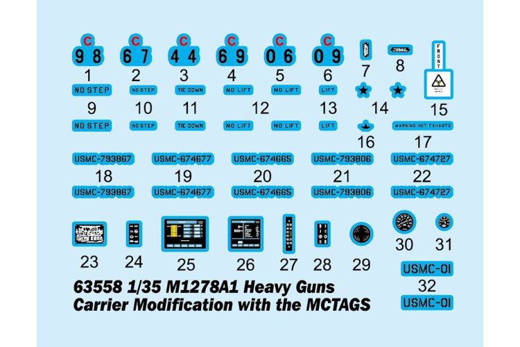 1:35 I Love Kit 63558 M1278A1 Heavy Guns Carrier (JLTV) with MCTAGS &ndash; American Modern Armoured Vehicle - Truilo63558 3 - TRUILO63558