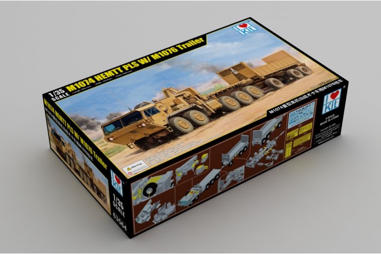 1:35 I Love Kit 63564 M1074 HEMTT PLS met M1076 Trailer - Amerikaanse Militaire Vrachtwagen - Truilo63564 2 - TRUILO63564