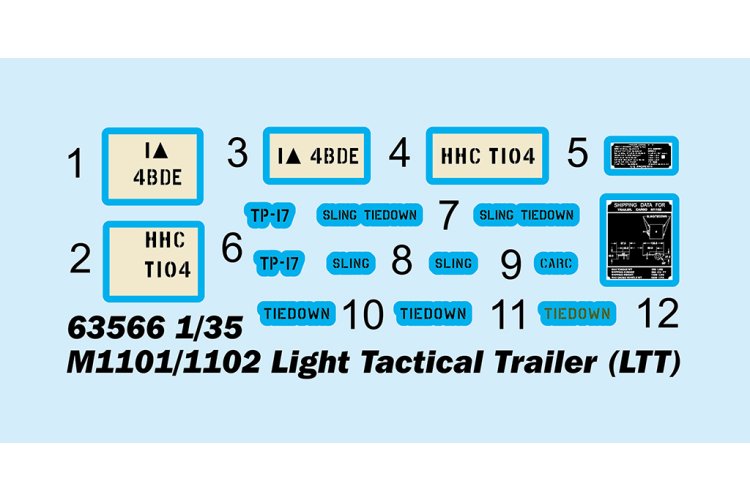 1:35 I Love Kit 63566 M1101/1102 Lichte tactische aanhangwagen (LTT) - Truilo63566 3 - TRUILO63566