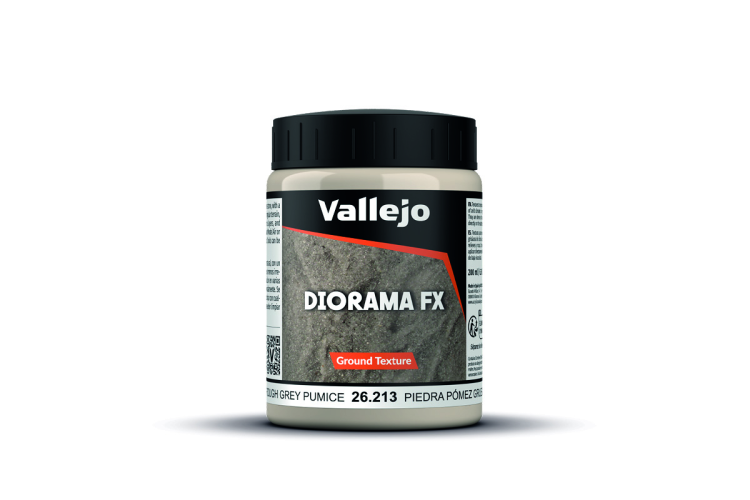 Vallejo 26213 Earth Texture - Acrylic - Ruw Grijs Puimsteen - 200ml - Val26213 1 - VAL26213