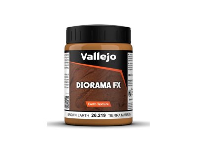 Vallejo 26219 Earth Texture - Acrylic - Brown Earth - 200ml - Val26219 1 - VAL26219