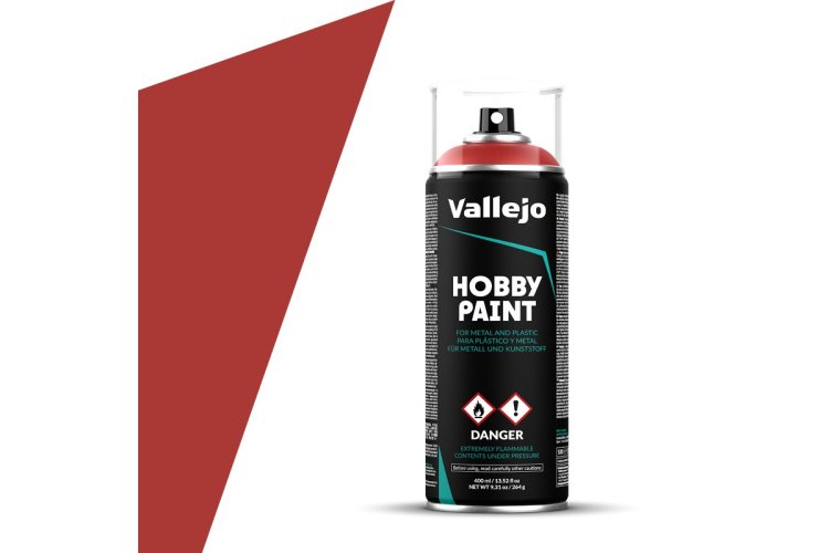 Vallejo 28016 Scarlet Red Primer - Spray - 400ml - Val28016 - VAL28016