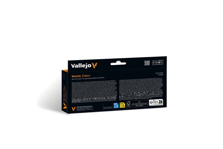 Vallejo 70118 Model Color - Metallic Kleuren - Acryl Set 8x18ml - Val70118 xs 2 - VAL70118-XS