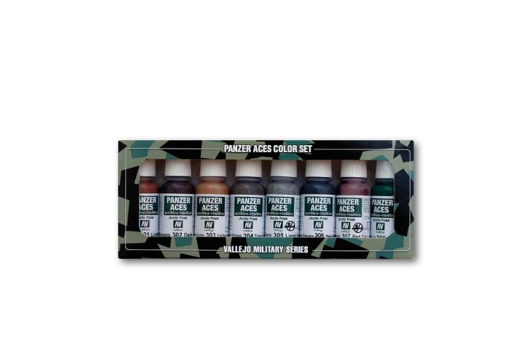 Vallejo 70122 Rust, Tracks and Rubber - Acryl Set - Val70122 xs - VAL70122-XS