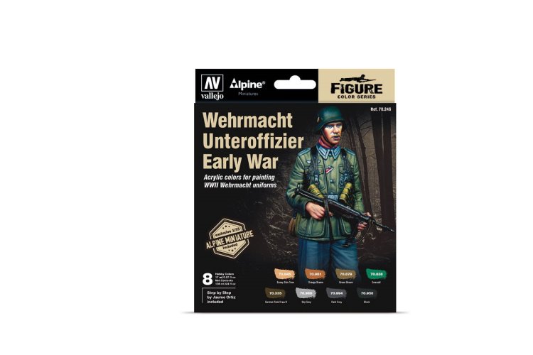Vallejo 70246 Alpine Wehrmacht Unteroffizier Early War - Acryl Set - Val70246 xs 1 - VAL70246-XS