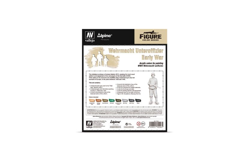 Vallejo 70246 Alpine Wehrmacht Unteroffizier Early War - Acryl Set - Val70246 xs 2 - VAL70246-XS