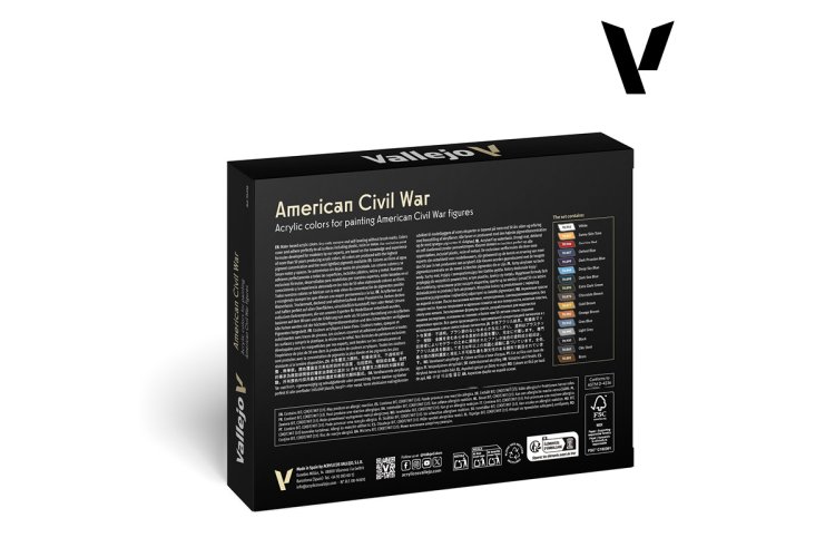 Vallejo 70256 Model Color - American Civil War Colors - Acrylic Set 16x18ml - Val70256 xs 2 - VAL70256-XS
