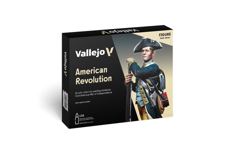 Vallejo 70259 Model Color - American Revolution Colors - Acrylic Set 16x18ml - Val70259 xs 1 - VAL70259-XS