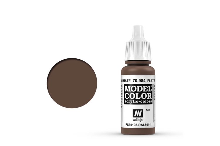 Vallejo 70984 Model Color Flat Brown - Acryl - Val70984 1 - VAL70984-XS