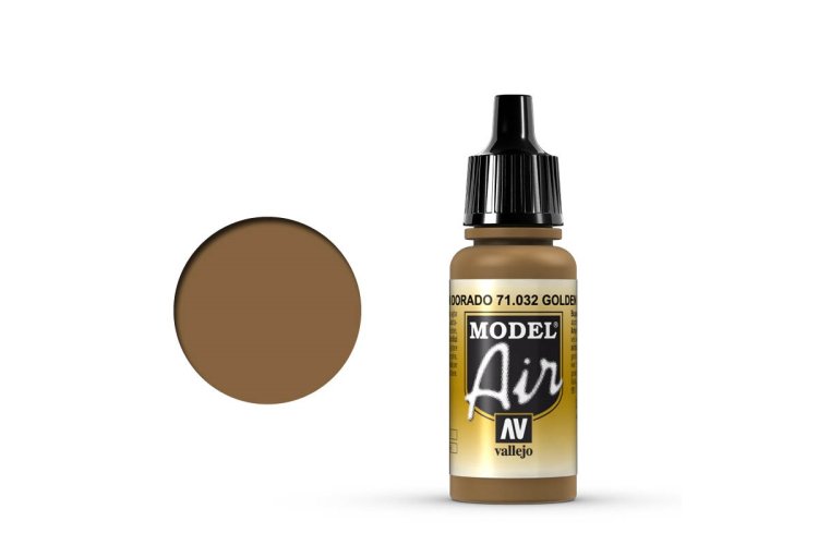 Vallejo 71032 Model Air Golden Brown - Acryl - Val71032 xs - VAL71032-XS