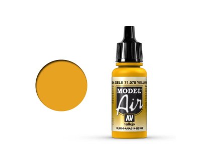 Vallejo 71078 Model Air Yellow RLM04 - Acryl - Val71078 xs - VAL71078-XS