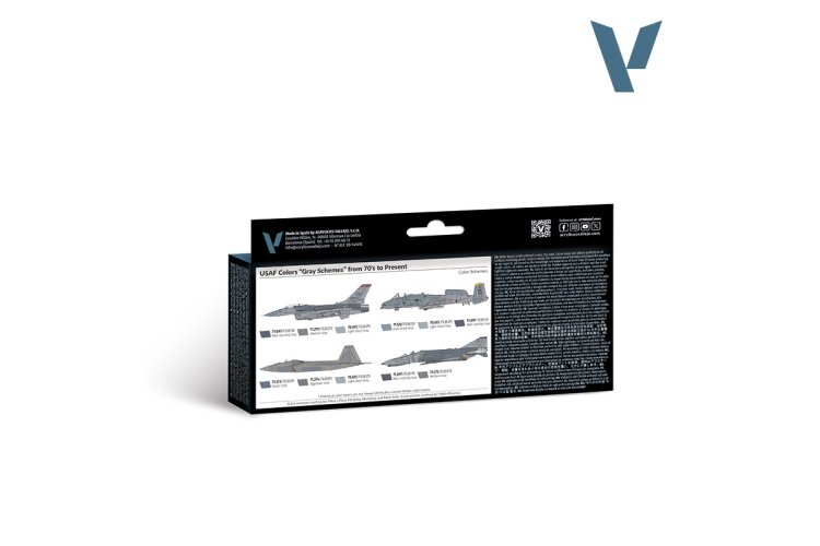 Vallejo 71156 USAF colors &ldquo;Grey Schemes&rdquo; - Acryl Set - Val71156 2x - VAL71156-XS