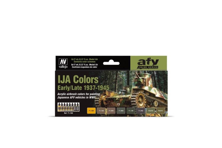 Vallejo 71160 IJA Colors Early/Late 1937-1945 - Acryl Set - Val71160 xs - VAL71160-XS