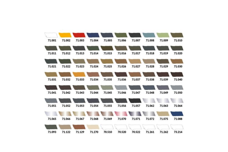 Vallejo 71171 Model Air &ndash; Color Selection &ndash; Suitcase &ndash; Acrylic Set 80x18ml - Val71171 3 - VAL71171