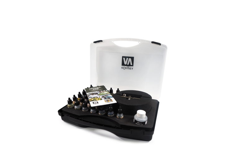 Vallejo 71172 Basic Model Air Color & Airbrush - 29x17ml Acryl - Case Set - Val71172 1 - VAL71172