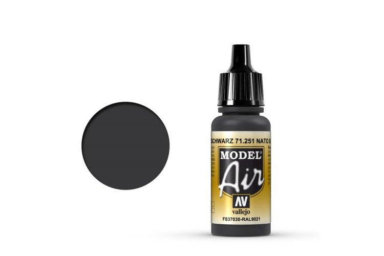 Vallejo 71251 Model Air Nato Black - Acryl - Val71251 xs - VAL71251-XS