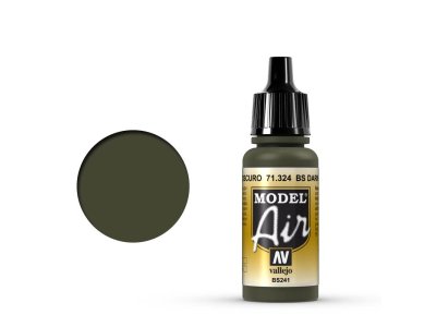 Vallejo 71324 Model Air BS Dark Green - Acryl - Val71324 xs - VAL71324-XS